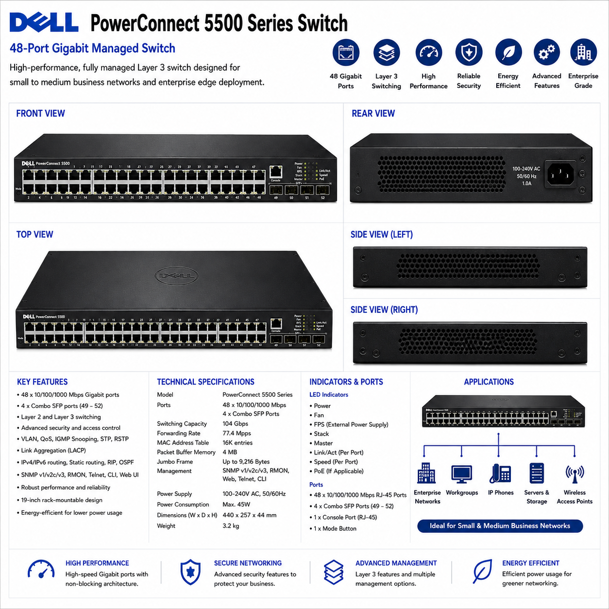 Dell PowerConnect 5500 Series Switch thumbnail 2