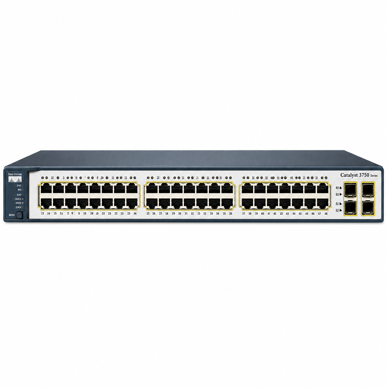 Cisco Catalyst 3750 Enterprise Layer 3 Switch for Refurbished