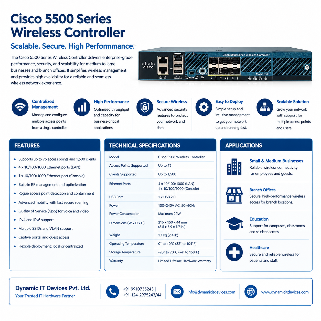 Cisco 5508 Series Wireless Controller thumbnail 2