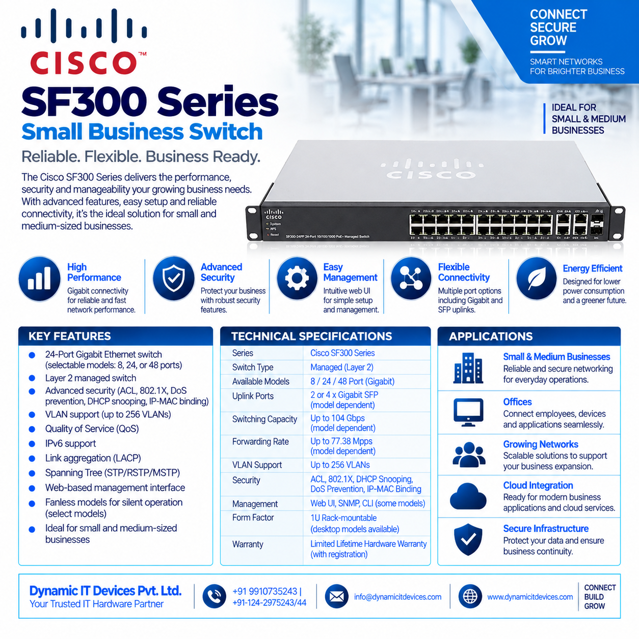 Cisco SF300 Series Small Business Switch thumbnail 2
